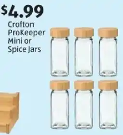Aldi Crofton ProKeeper Mini or Spice Jars offer
