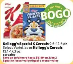 Fresco y Más Kellogg's Special K Cereals offer