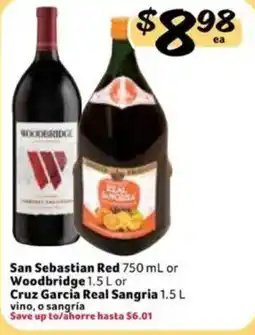 Fresco y Más San Sebastian Red or Woodbridge or Cruz Garcia Real Sangria offer