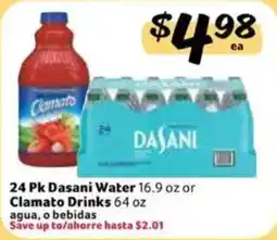 Fresco y Más Dasani Water or Clamato Drinks offer