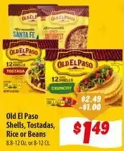 Food Giant Old El Paso Shells, Tostadas, Rice or Beans offer