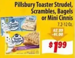 Food Giant Pillsbury Toaster Strudel, Scrambles, Bagels or Mini Cinnis offer