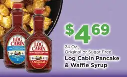 Homeland Market Log Cabin Pancake & Waffle Syrup offer