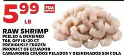 Sedano's Raw Shrimp offer