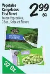 Fiesta Mart First Street frozen vegetables offer