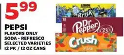 Sedano's Pepsi sodas offer