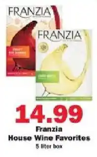 Schnucks Franzia House Wine Favorites offer