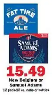 Schnucks New Belgium or Samuel Adams offer