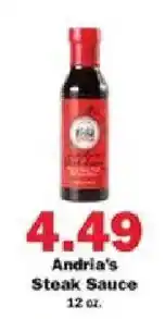 Schnucks Andria's Steak Sauce offer