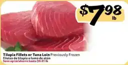 Fresco y Más Tilapia Fillets or Tuna Loin offer
