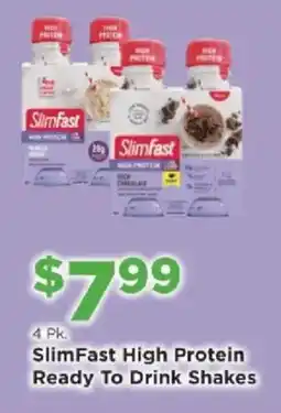 Homeland Market SlimFast High Protein Ready To Drink Shakes offer