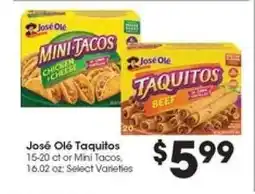 Food 4 Less Jose Ole' Taquitos offer