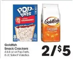 Food 4 Less Goldfish Snack Crackers or Pop-Tarts offer