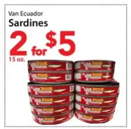 Three Guys from Brooklyn Van Ecuador Sardines offer