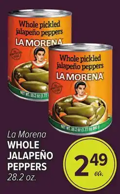 Cermak Fresh Market La Morena WHOLE JALAPEÑO PEPPERS offer