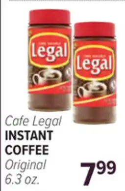 Cermak Fresh Market Cafe Legal INSTANT COFFEE offer
