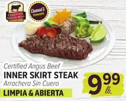 Cermak Fresh Market Certified Angus Beef INNER SKIRT STEAK offer