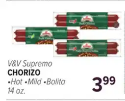 Cermak Fresh Market V&V Supremo CHORIZO offer