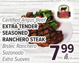 Cermak Fresh Market Certified Angus Beef EXTRA TENDER SEASONED RANCHERO STEAK offer