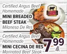 Cermak Fresh Market Certified Angus Beef Homemade MINI BREADED BEEF STEAK offer