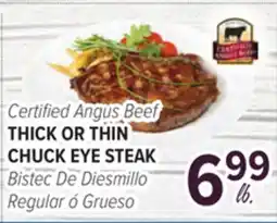 Cermak Fresh Market Certified Angus Beef THICK OR THIN CHUCK EYE STEAK offer