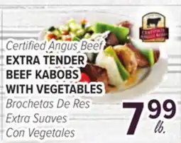 Cermak Fresh Market Certified Angus Beef EXTRA TENDER BEEF KABOBS WITH VEGETABLES offer