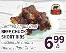 Cermak Fresh Market Certified Angus Beef BEEF CHUCK SHORT RIBS offer