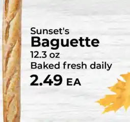 Sunset Foods Sunset's Baguette offer