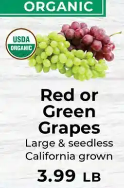Sunset Foods Red or Green Grapes offer