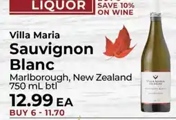 Sunset Foods Villa Maria Sauvignon Blanc offer