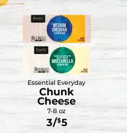 Sunset Foods Essential Everyday Chunk Cheese offer