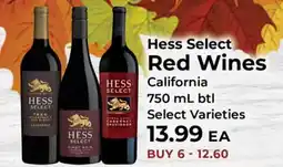 Sunset Foods Hess Select Red Wines offer