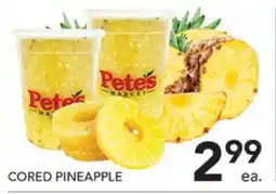 Pete's Fresh Market CORED PINEAPPLE offer
