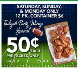 Pete's Fresh Market Tailgate Party Wings Special offer
