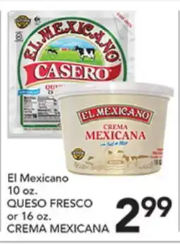 Pete's Fresh Market El Mexicano QUESO FRESCO or CREMA MEXICANA offer