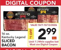 Pete's Fresh Market 16 oz. Kentucky Legend SLICED BACON offer
