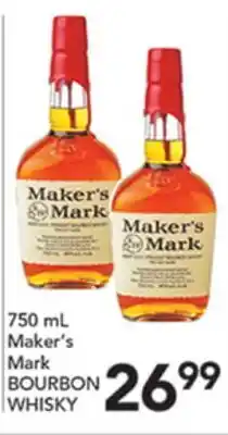 Pete's Fresh Market 750 mL Maker's Mark BOURBON WHISKY offer