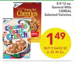 Pete's Fresh Market 8.9-12 oz. General Mills CEREAL Selected Varieties offer