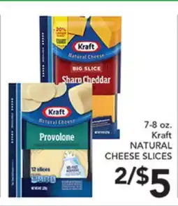 Pete's Fresh Market 7-8 oz. Kraft NATURAL CHEESE SLICES offer