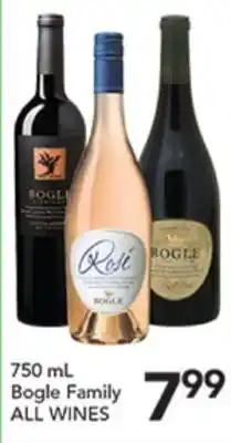 Pete's Fresh Market Bogle Family ALL WINES offer