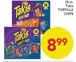 Pete's Fresh Market 18 ct. Takis TORTILLA CHIPS offer