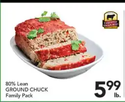 Pete's Fresh Market 80% Lean GROUND CHUCK offer