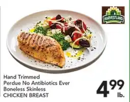 Pete's Fresh Market Hand Trimmed Perdue No Antibiotics Ever Boneless Skinless CHICKEN BREAST offer