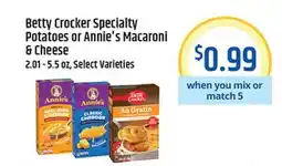 Pete's Fresh Market Betty Crocker Specialty Potatoes or Annie's Macaroni & Cheese offer