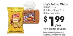 Kroger Lay's Potato Chips or Ball Park Buns offer