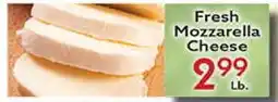 World Fresh Market Fresh Mozzarella Cheese offer