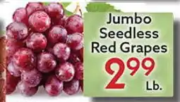 World Fresh Market Jumbo Seedless Red Grapes offer