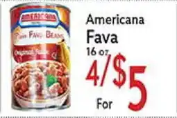 World Fresh Market Americana Fava offer