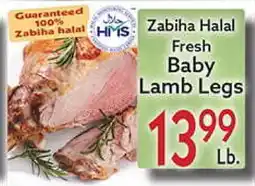 World Fresh Market Zabiha Halal Fresh Baby Lamb Legs offer
