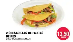 Carnicerias Jimenez 2 QUESADILLAS DE FAJITAS DE RES offer